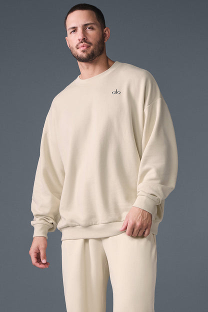 Accolade Crew Neck Pullover - Oat Milk