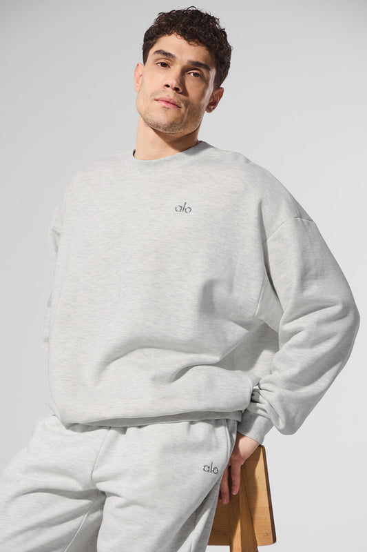 Accolade Crew Neck Pullover - White Heather