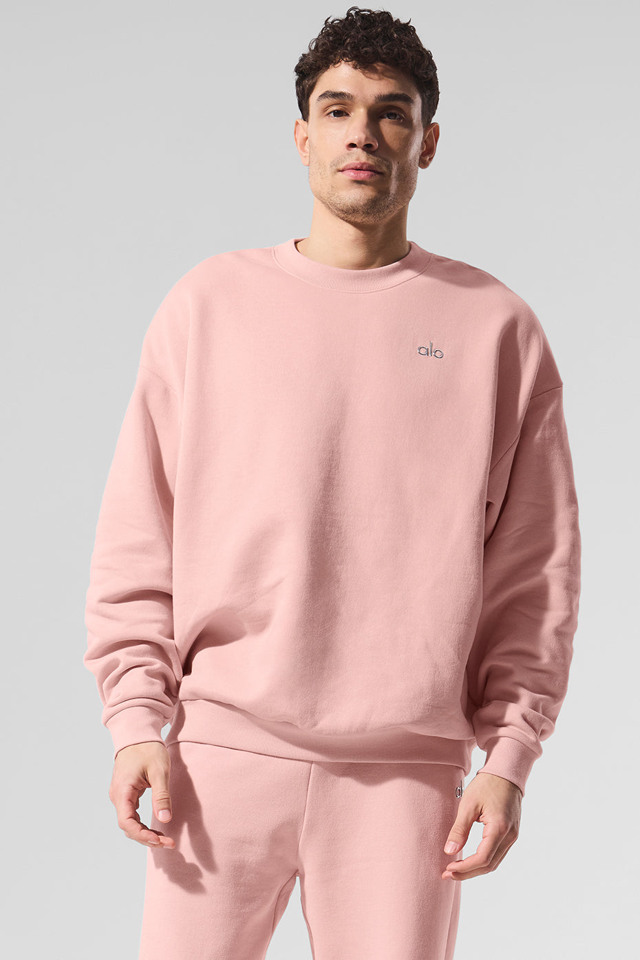 Accolade Crew Neck Pullover - Pink Quartz