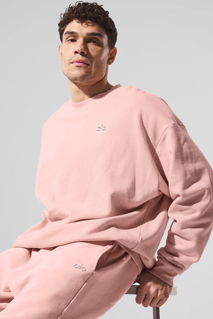 Accolade Crew Neck Pullover - Pink Quartz