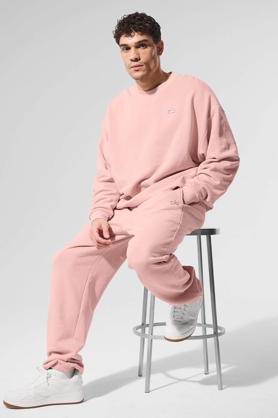 Accolade Crew Neck Pullover - Pink Quartz