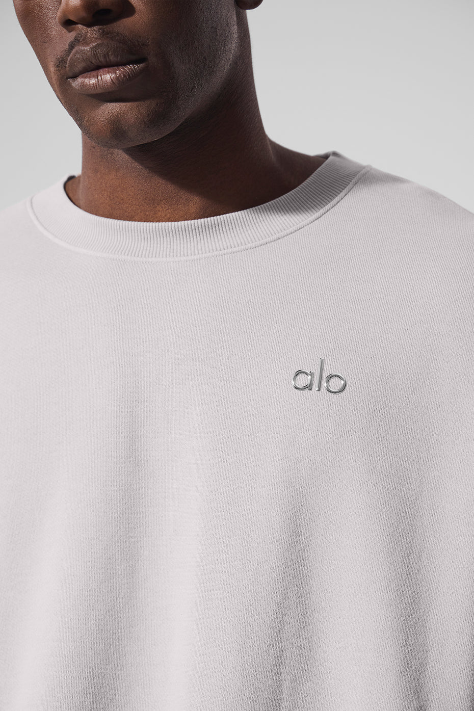 Washed Accolade Crew Neck Pullover - Grey Sky Wash