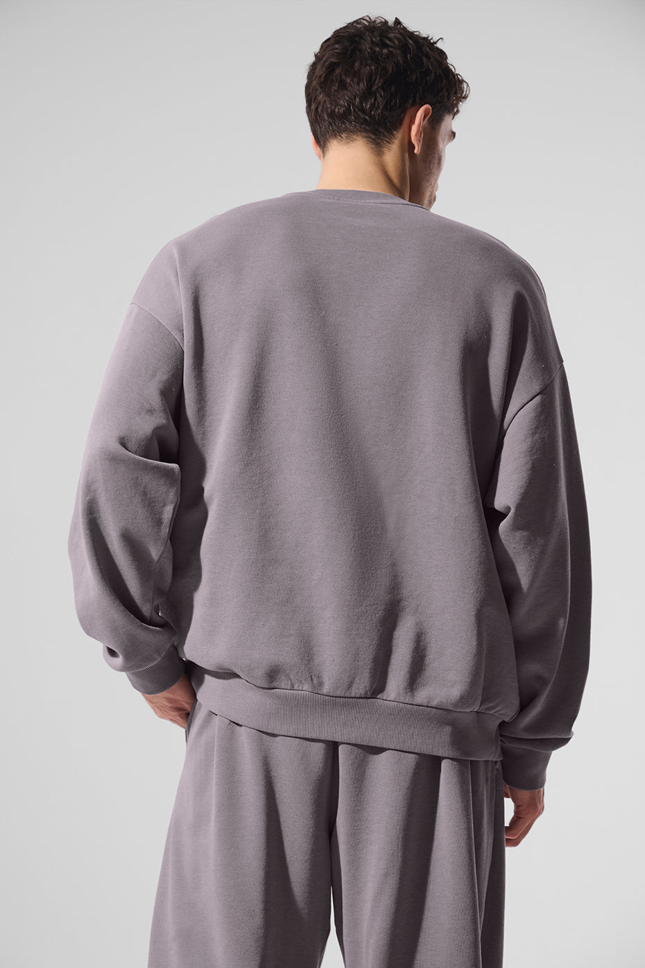 Washed Accolade Crew Neck Pullover - Cool Grey Wash