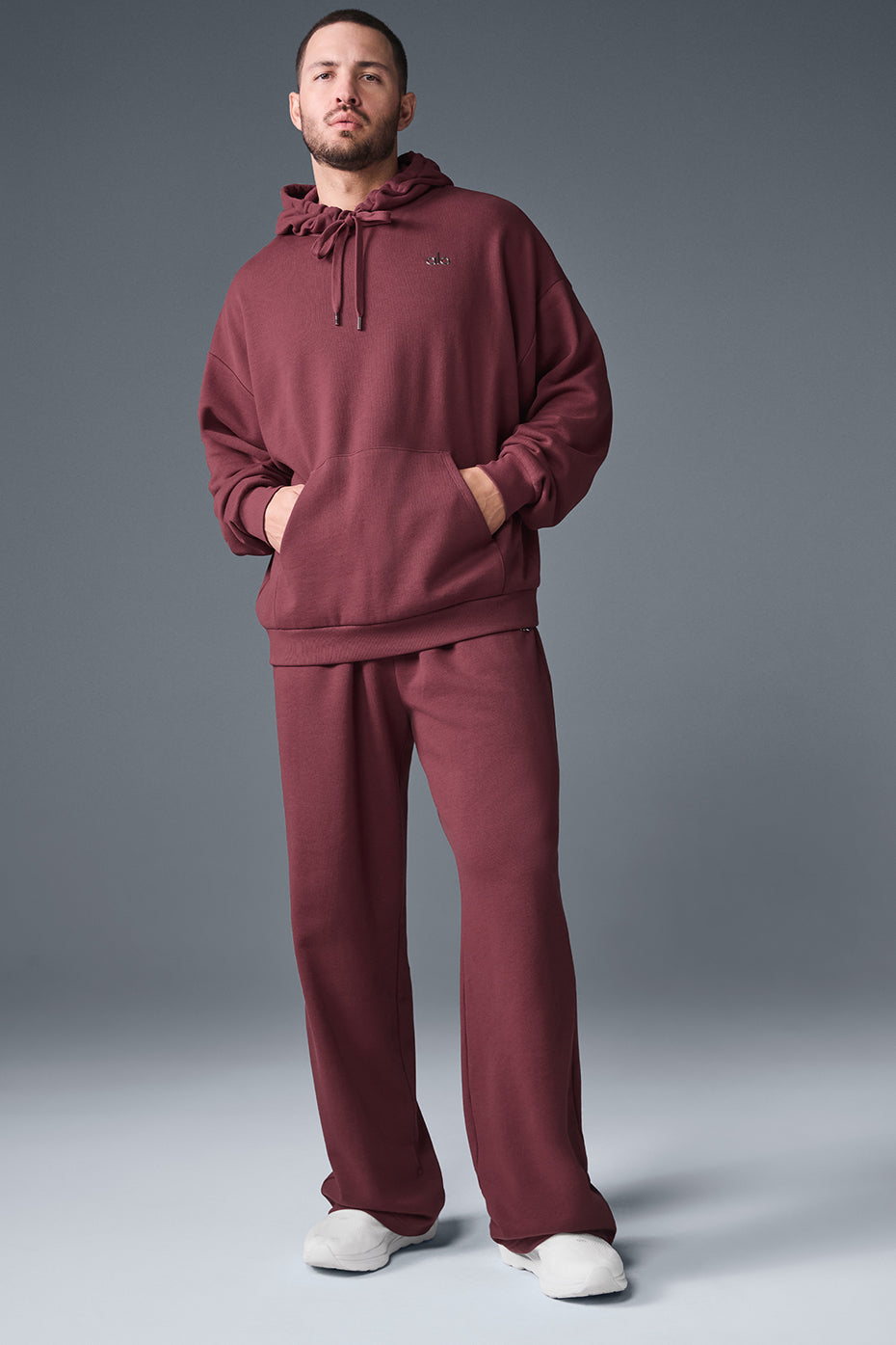 Accolade Straight Leg Sweatpant - Burgundy Truffle