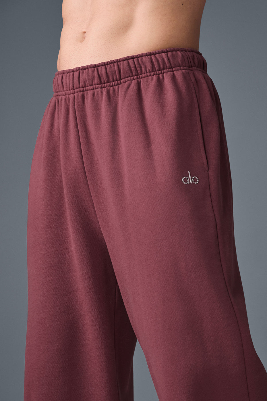 Accolade Straight Leg Sweatpant - Burgundy Truffle