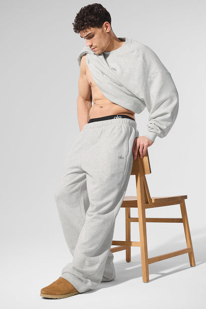 Accolade Straight Leg Sweatpant - White Heather
