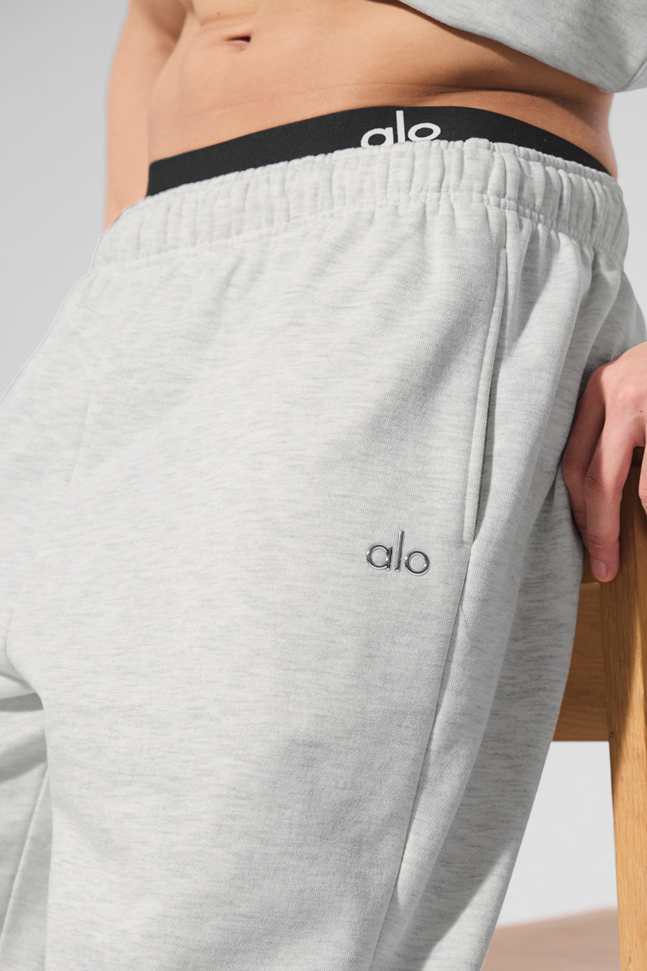 Accolade Straight Leg Sweatpant - White Heather